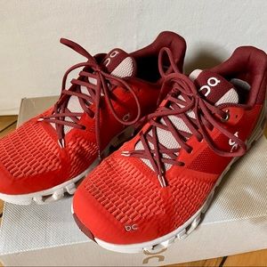 Women’s On Cloudflyer 3.0 running shoes size 8.5 flare quartz red/orange